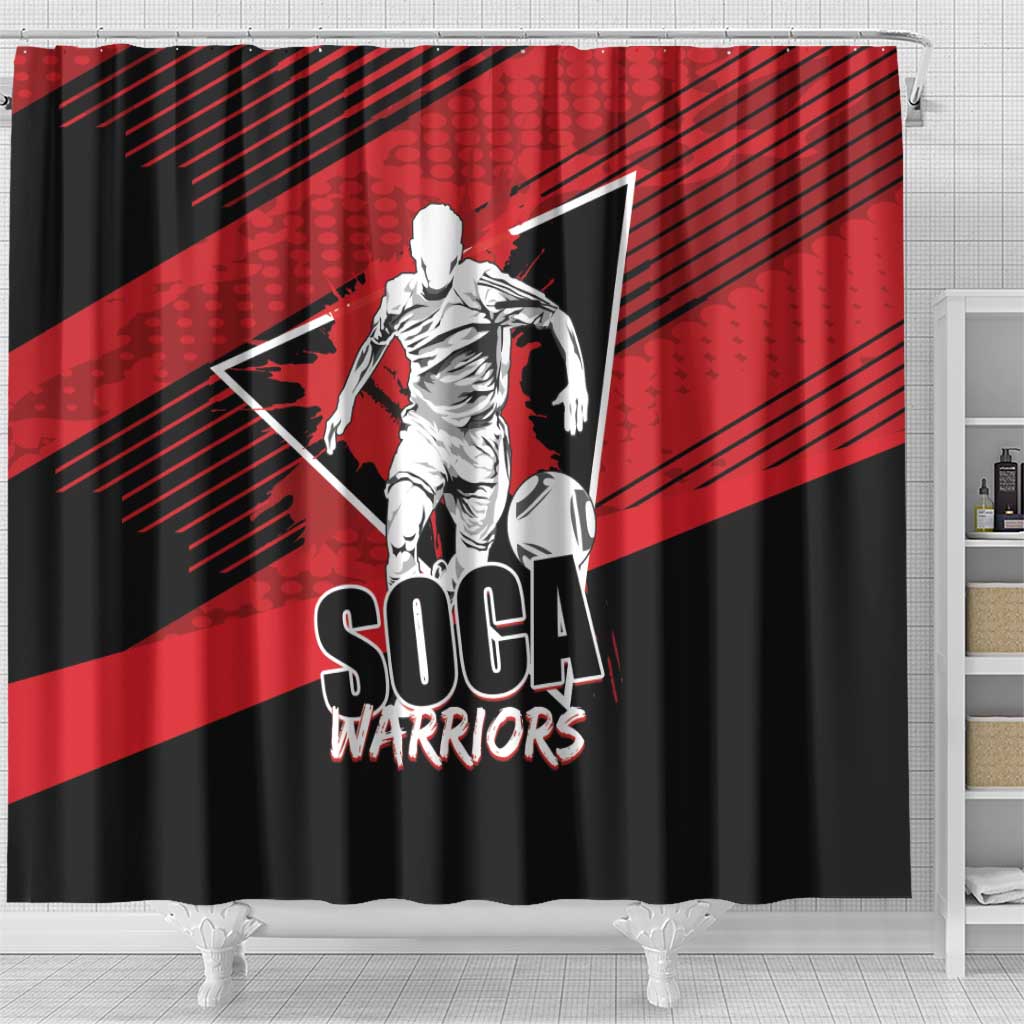 Trinidad and Tobago Football Shower Curtain Soca Warriors In My Heart LT01
