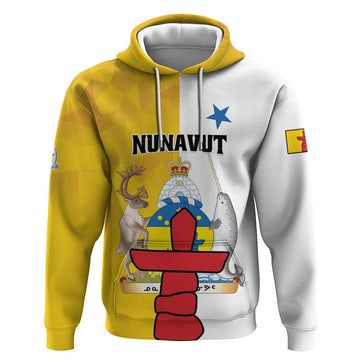 Personalized Canada Nunavut Territories Hoodie Inuktitut Our Land Our Strength LT01