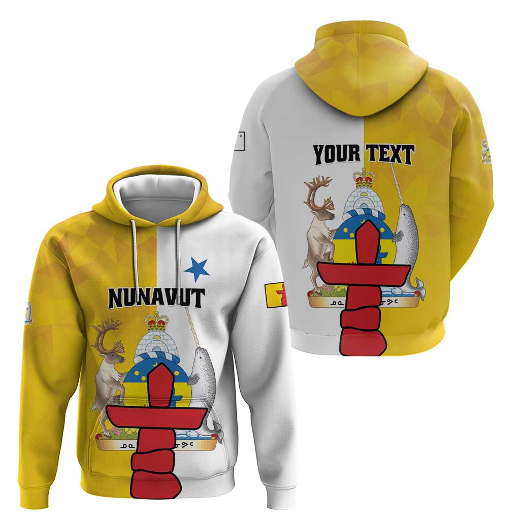 Personalized Canada Nunavut Territories Hoodie Inuktitut Our Land Our Strength LT01