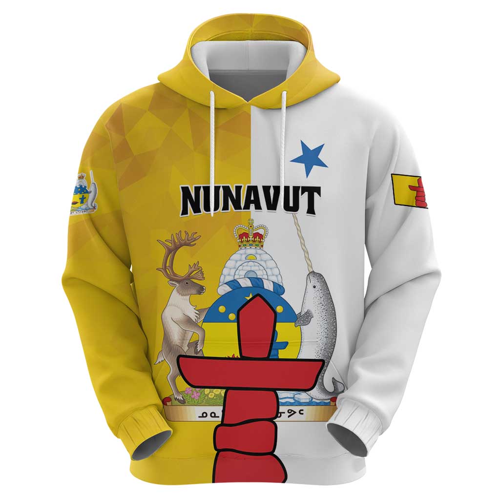 Personalized Canada Nunavut Territories Hoodie Inuktitut Our Land Our Strength LT01
