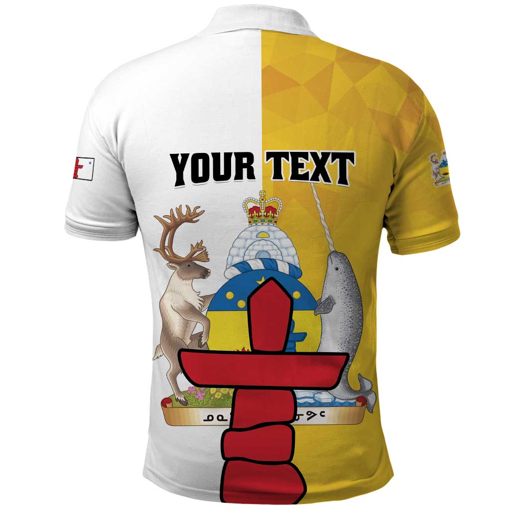 Personalized Canada Nunavut Territories Polo Shirt Inuktitut Our Land Our Strength LT01
