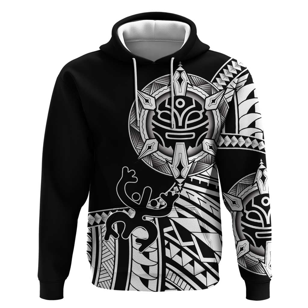 Taino Sun Traditional Tattoo Hoodie Polynesian Pattern LT01