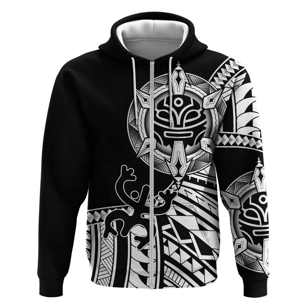 Taino Sun Traditional Tattoo Hoodie Polynesian Pattern LT01