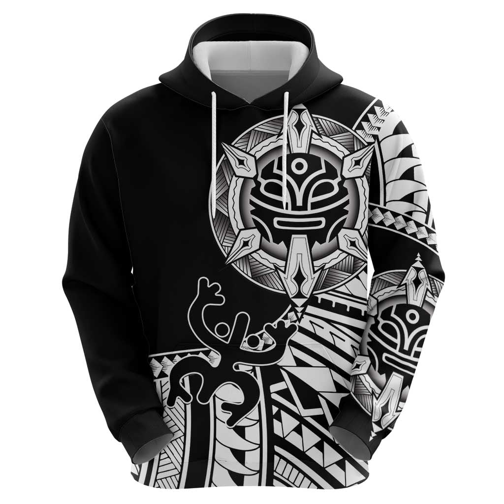 Taino Sun Traditional Tattoo Hoodie Polynesian Pattern LT01