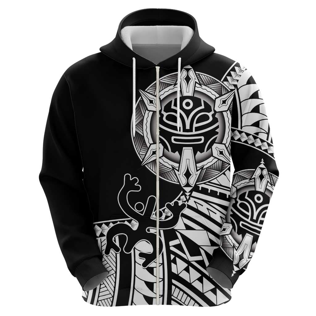 Taino Sun Traditional Tattoo Hoodie Polynesian Pattern LT01