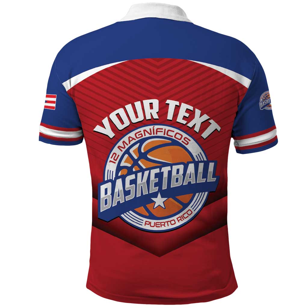 Personalized Puerto Rico Basketball Polo Shirt Magnificos Go Champion LT01