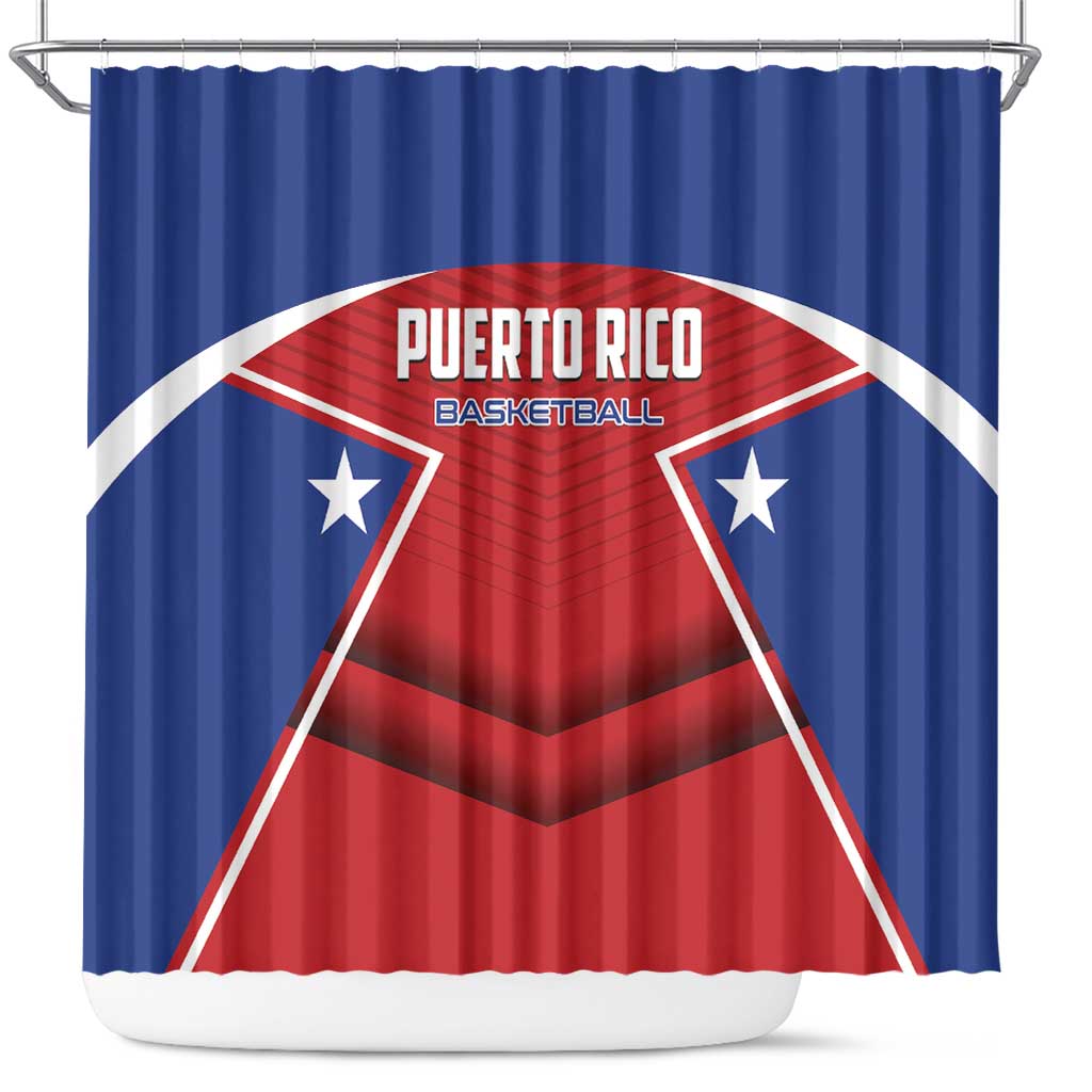 Puerto Rico Basketball Shower Curtain Magnificos Go Champion LT01