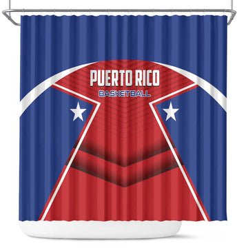 Puerto Rico Basketball Shower Curtain Magnificos Go Champion LT01