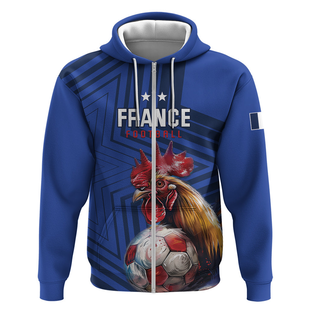 Custom France 2024 Football Hoodie Allez Les Bleus LT01