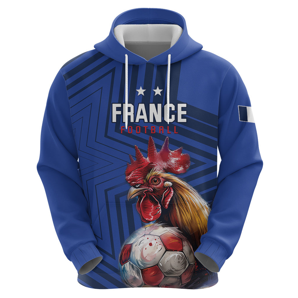 Custom France 2024 Football Hoodie Allez Les Bleus LT01