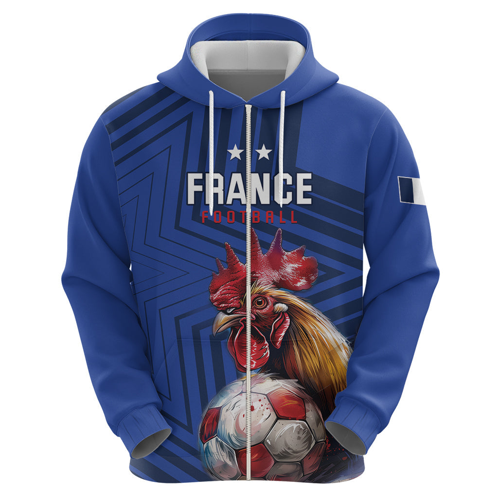 Custom France 2024 Football Hoodie Allez Les Bleus LT01