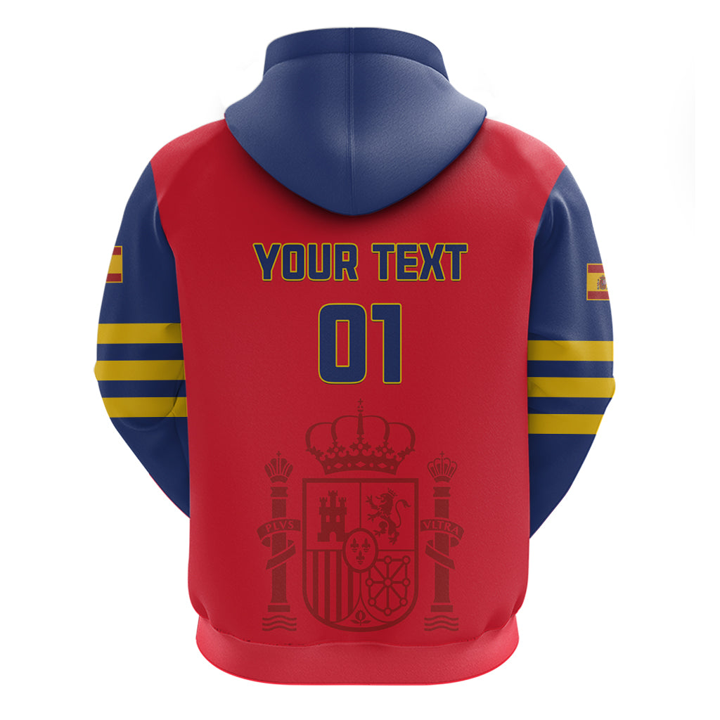 Custom Spain 2024 Football Hoodie La Roja Go Champions LT01