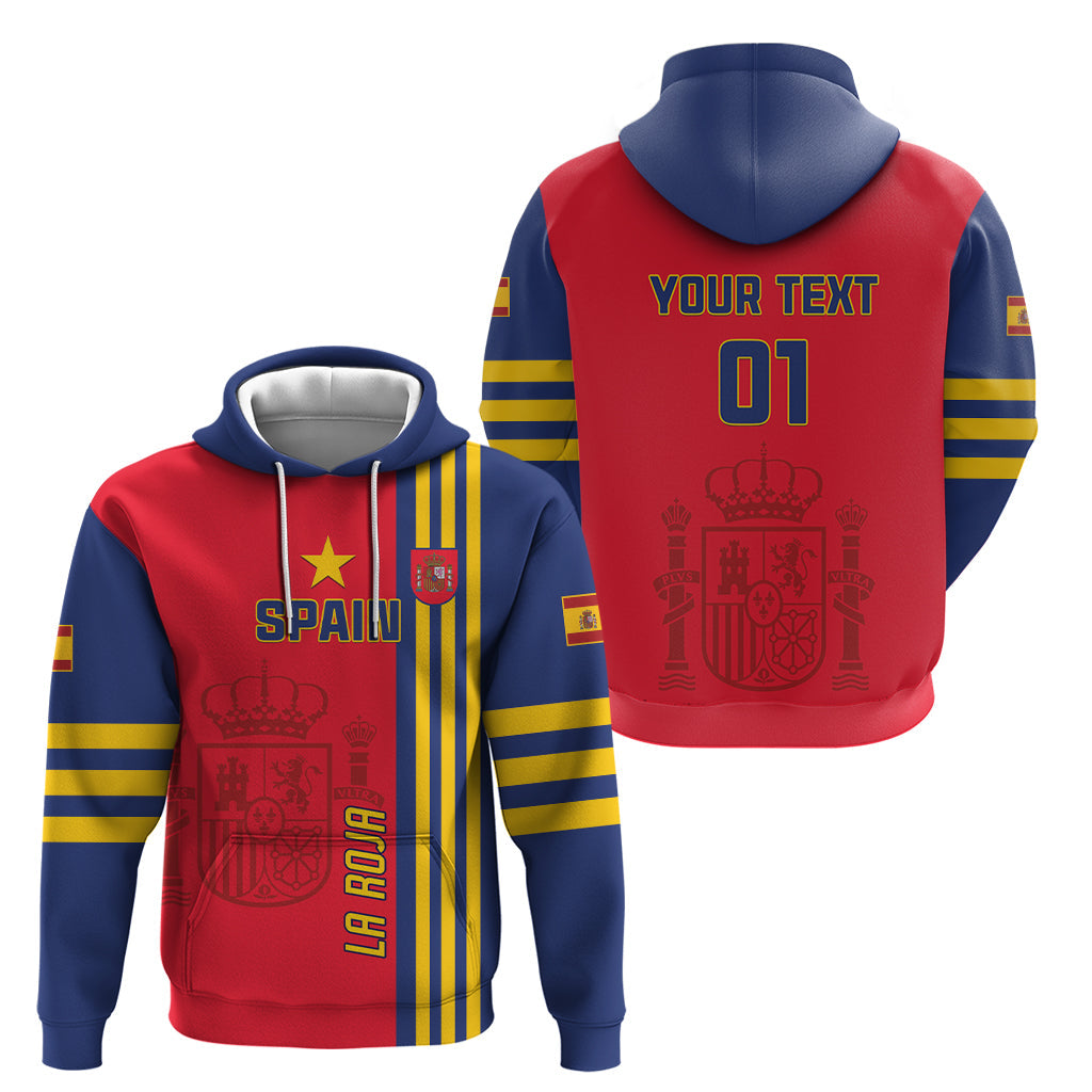 Custom Spain 2024 Football Hoodie La Roja Go Champions LT01
