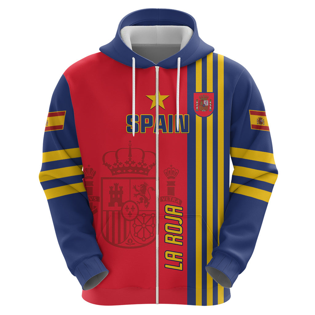 Custom Spain 2024 Football Hoodie La Roja Go Champions LT01