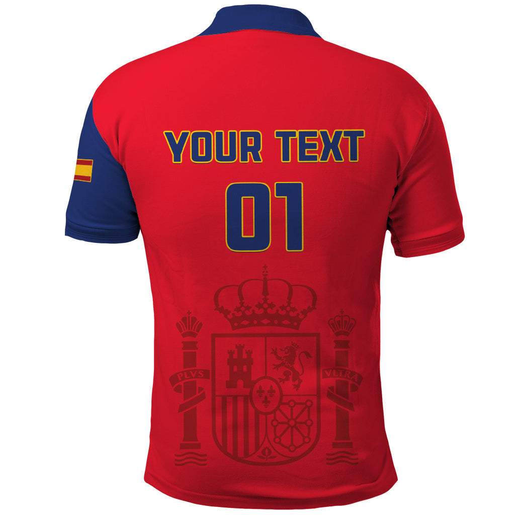 Custom Spain 2024 Football Polo Shirt La Roja Go Champions LT01