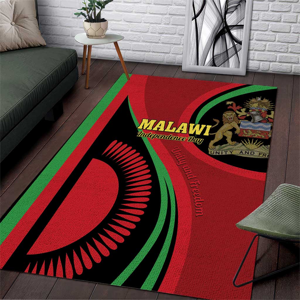 Malawi Independence Day Area Rug Unity and Freedom LT01