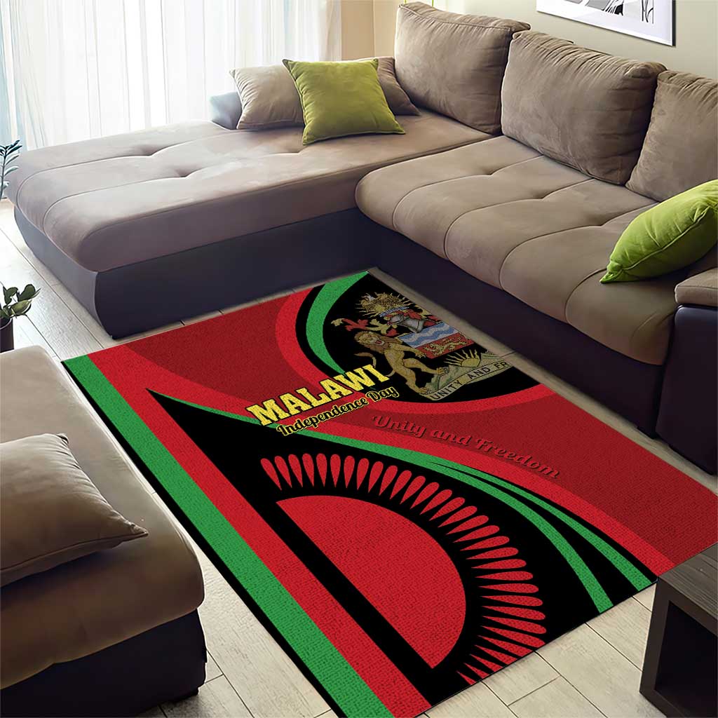 Malawi Independence Day Area Rug Unity and Freedom LT01