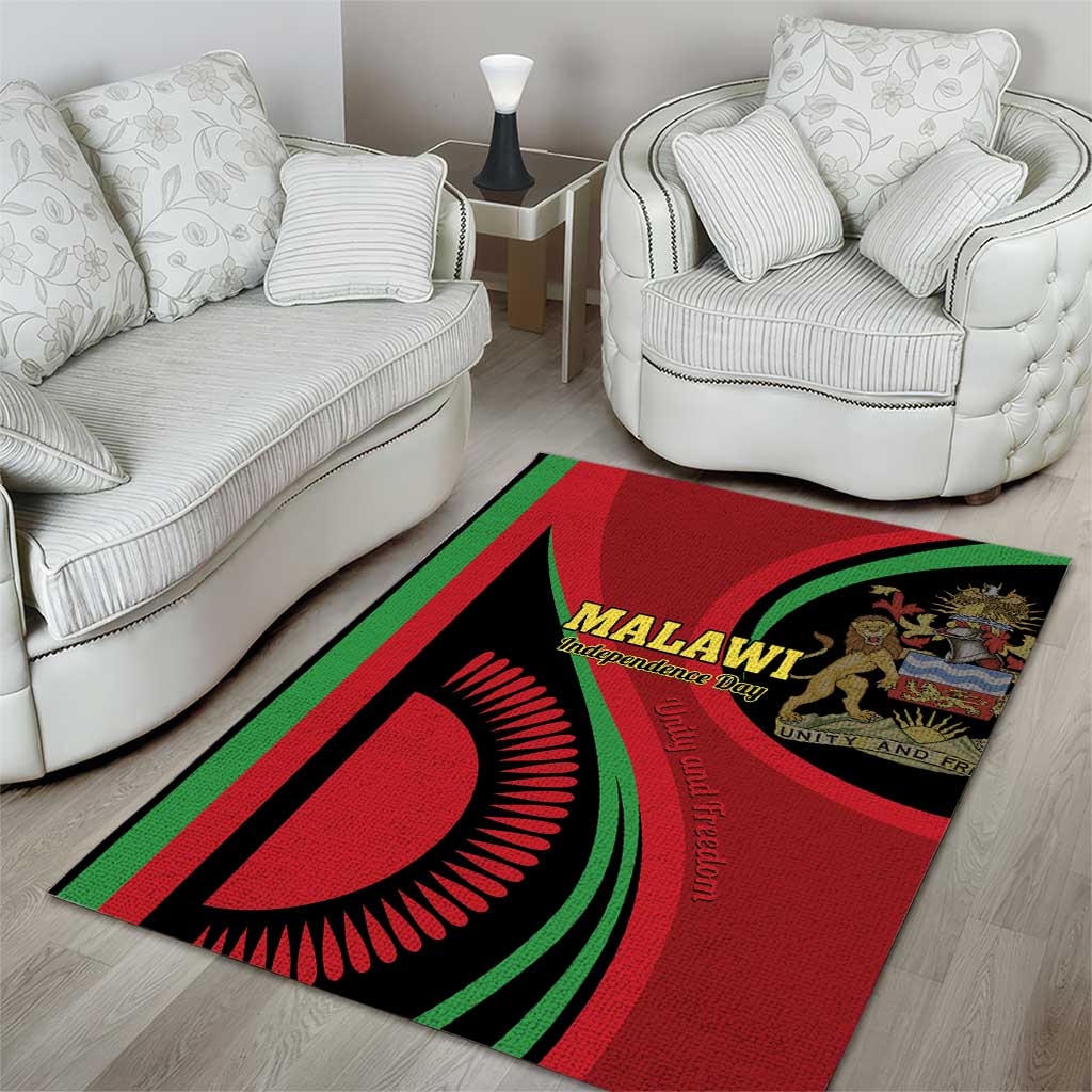 Malawi Independence Day Area Rug Unity and Freedom LT01