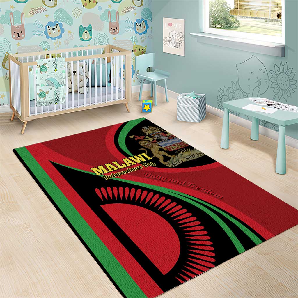 Malawi Independence Day Area Rug Unity and Freedom LT01