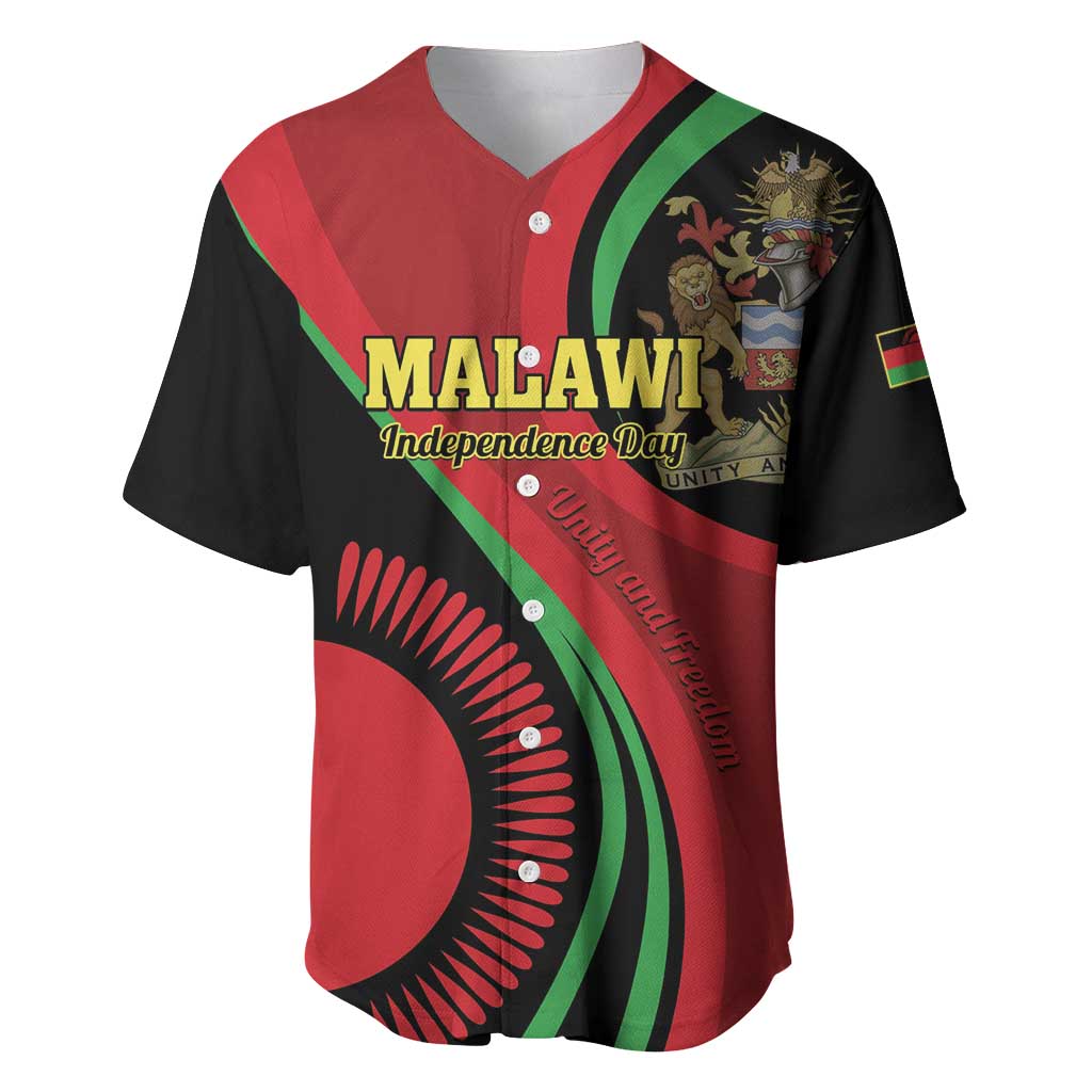 Malawi Independence Day Baseball Jersey Unity and Freedom LT01