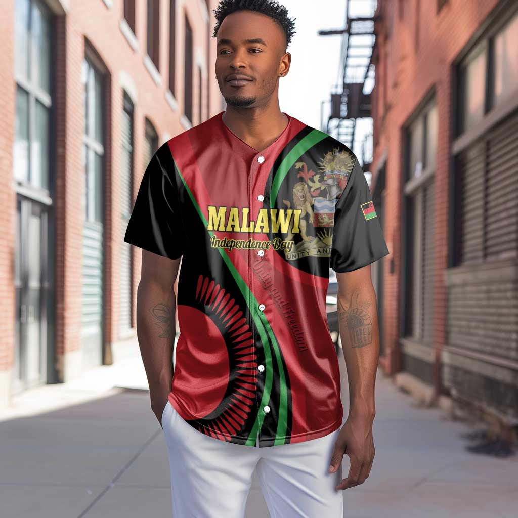 Malawi Independence Day Baseball Jersey Unity and Freedom LT01
