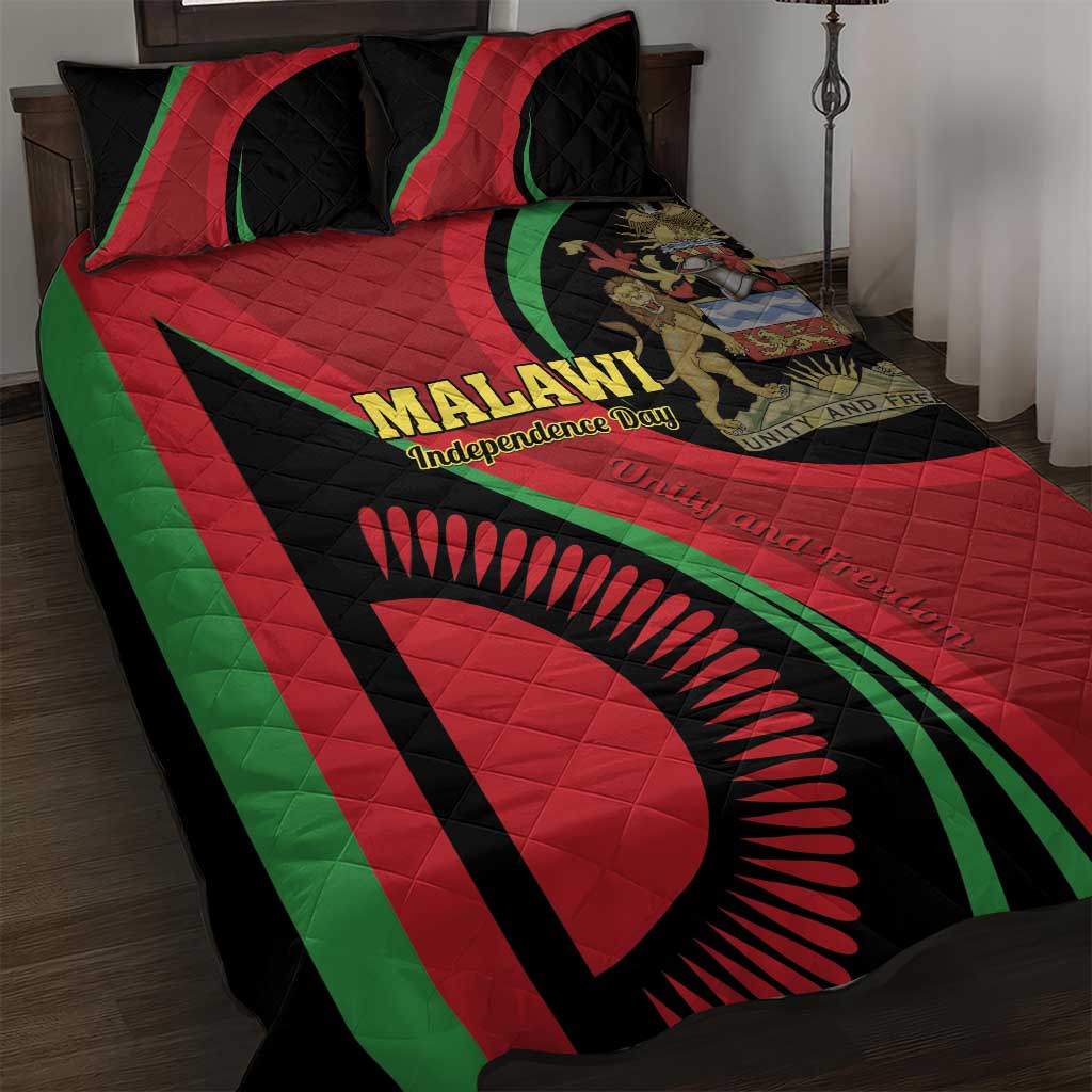 Malawi Independence Day Quilt Bed Set Unity and Freedom LT01