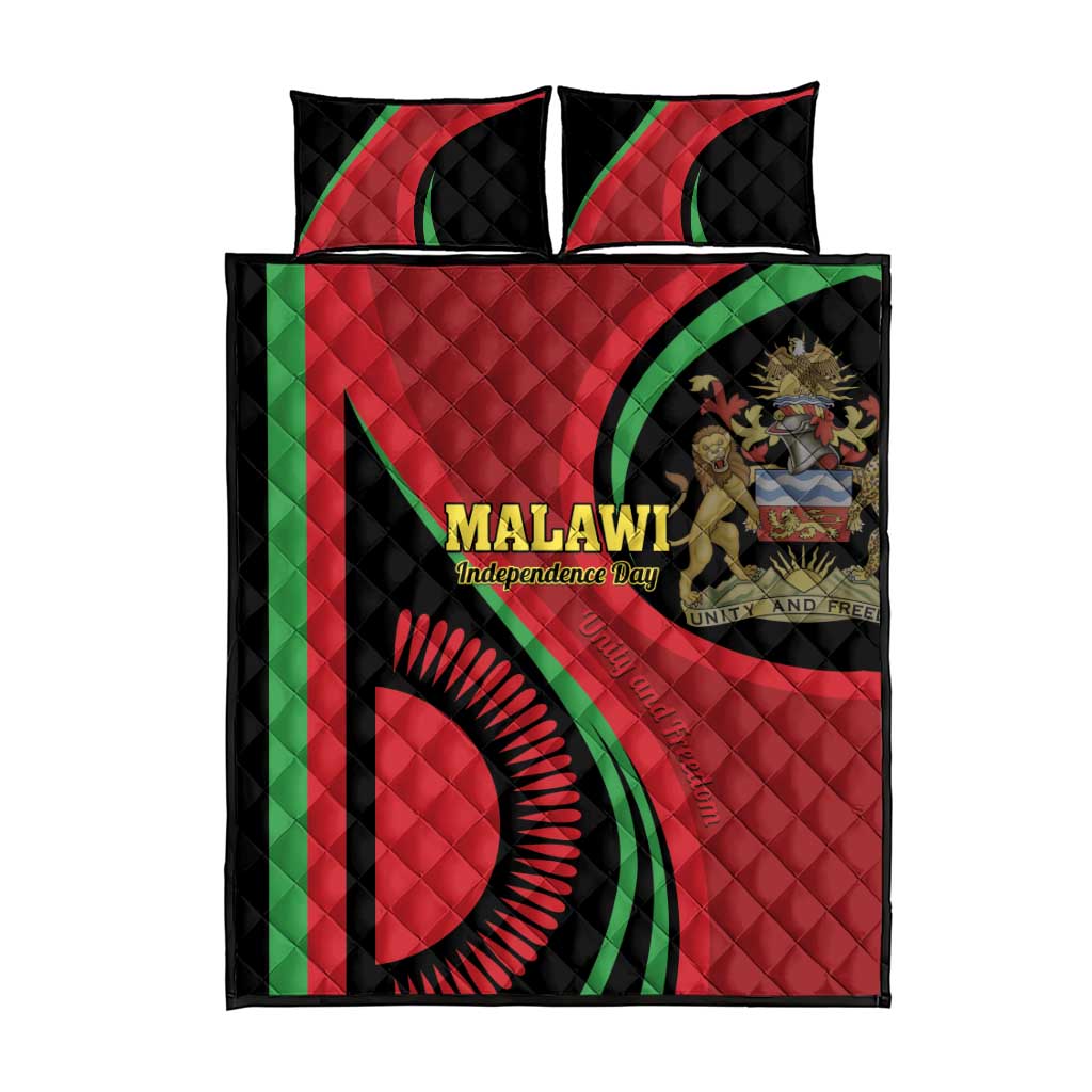Malawi Independence Day Quilt Bed Set Unity and Freedom LT01