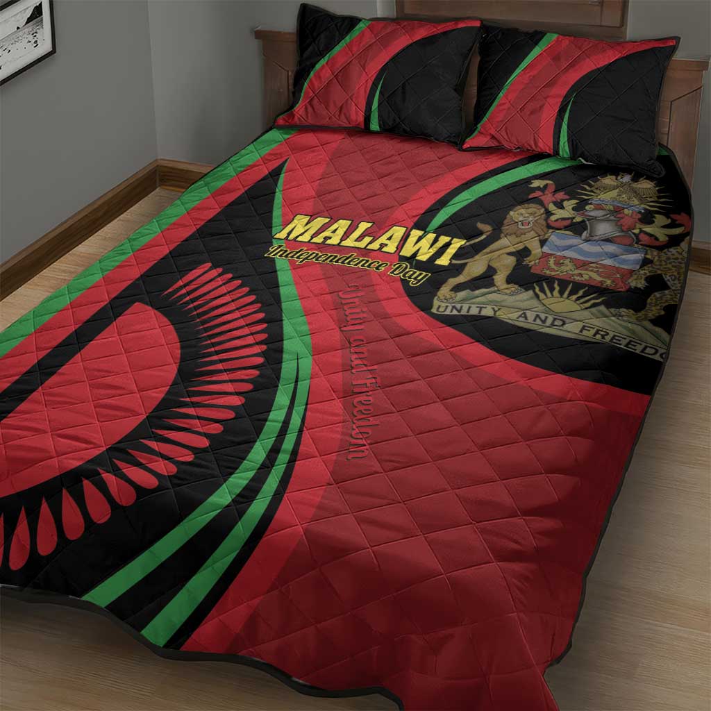 Malawi Independence Day Quilt Bed Set Unity and Freedom LT01