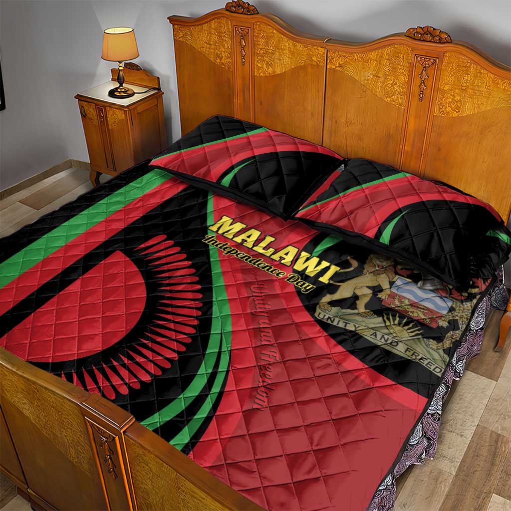 Malawi Independence Day Quilt Bed Set Unity and Freedom LT01
