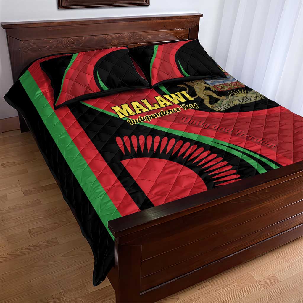 Malawi Independence Day Quilt Bed Set Unity and Freedom LT01
