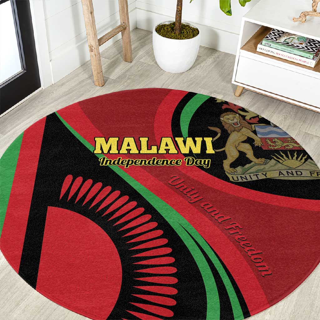 Malawi Independence Day Round Carpet Unity and Freedom LT01
