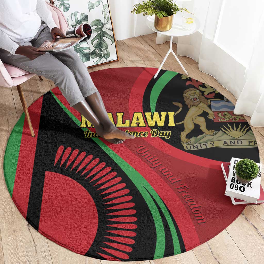 Malawi Independence Day Round Carpet Unity and Freedom LT01