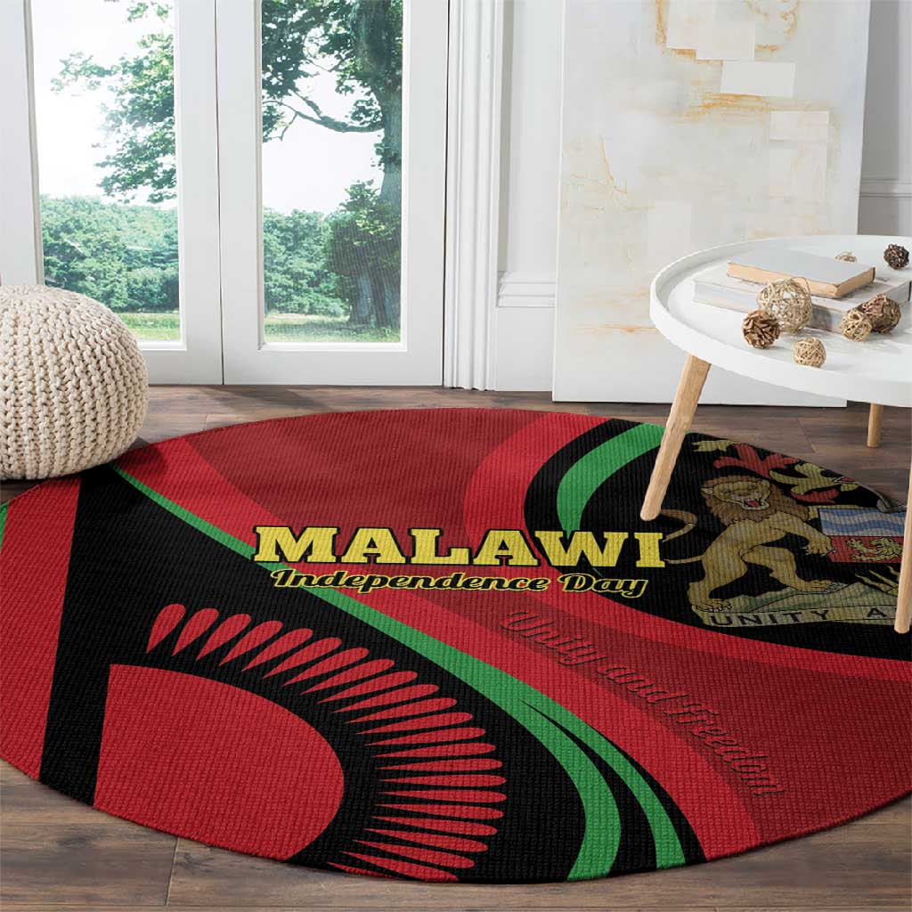 Malawi Independence Day Round Carpet Unity and Freedom LT01