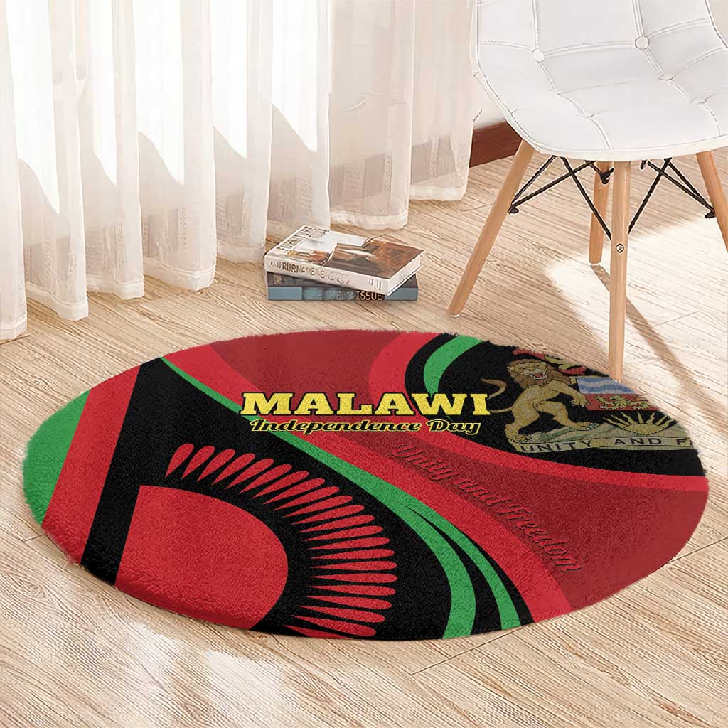 Malawi Independence Day Round Carpet Unity and Freedom LT01