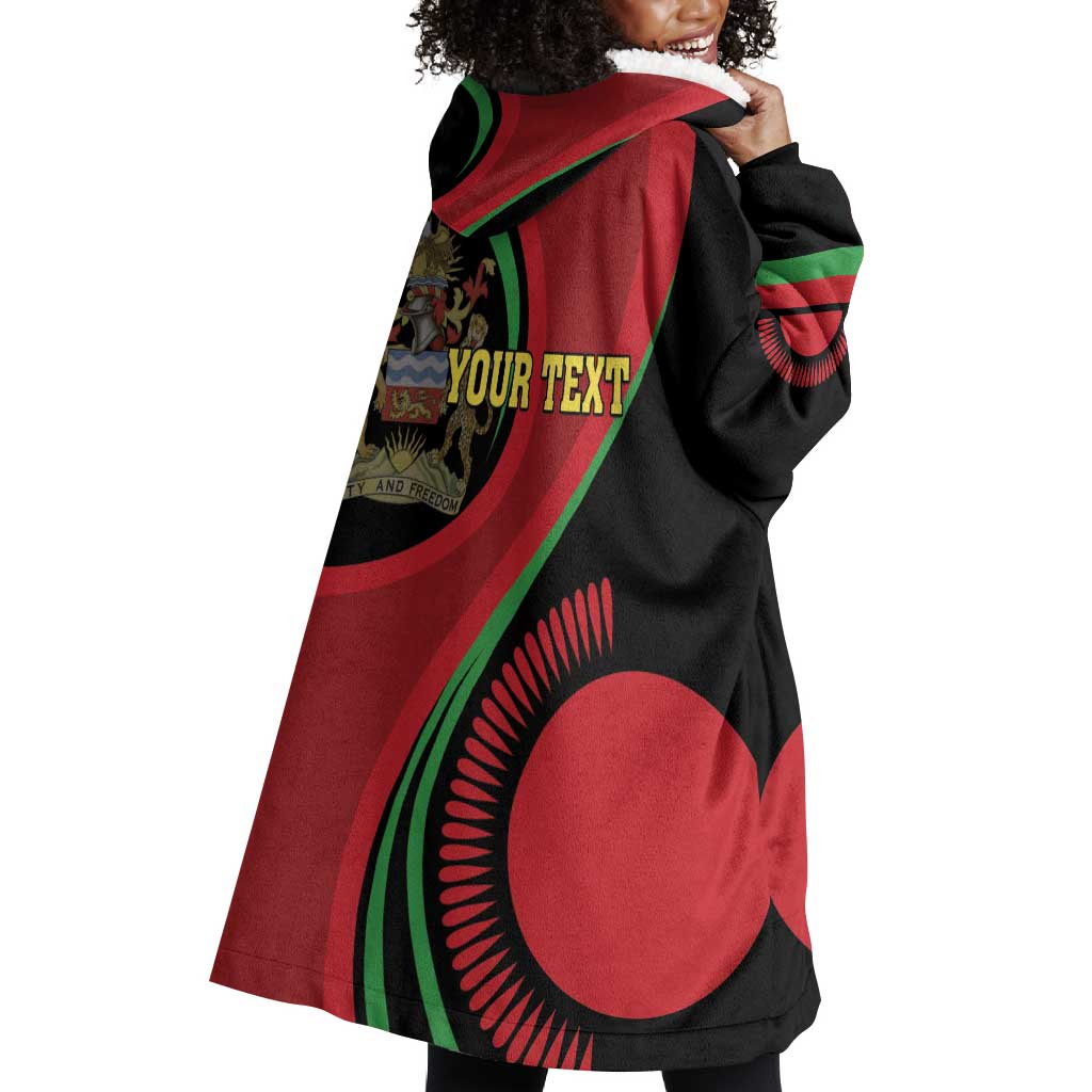 Malawi Independence Day Wearable Blanket Hoodie Unity and Freedom LT01