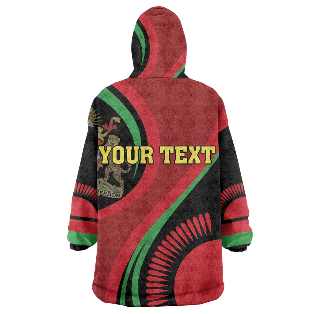 Malawi Independence Day Wearable Blanket Hoodie Unity and Freedom LT01