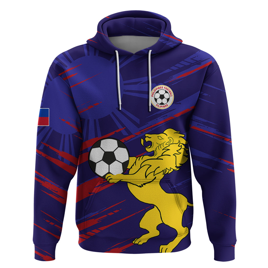Personalised Philippines Football Hoodie Filipinas Lion Sporty Style LT01