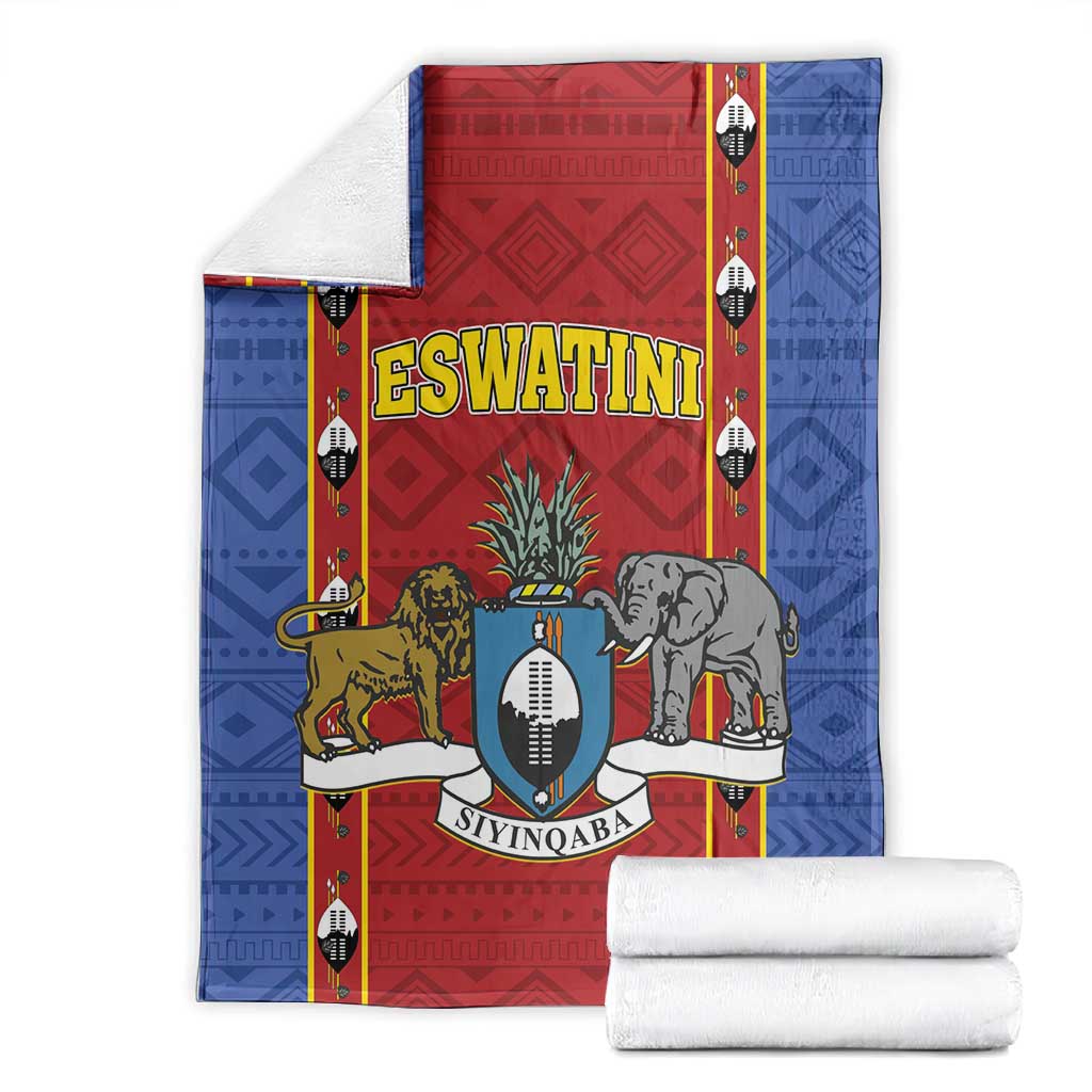 Eswatini African Pattern Blanket Swaziland Shield Siyinqaba LT01
