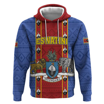 Eswatini African Pattern Hoodie Swaziland Shield Siyinqaba LT01