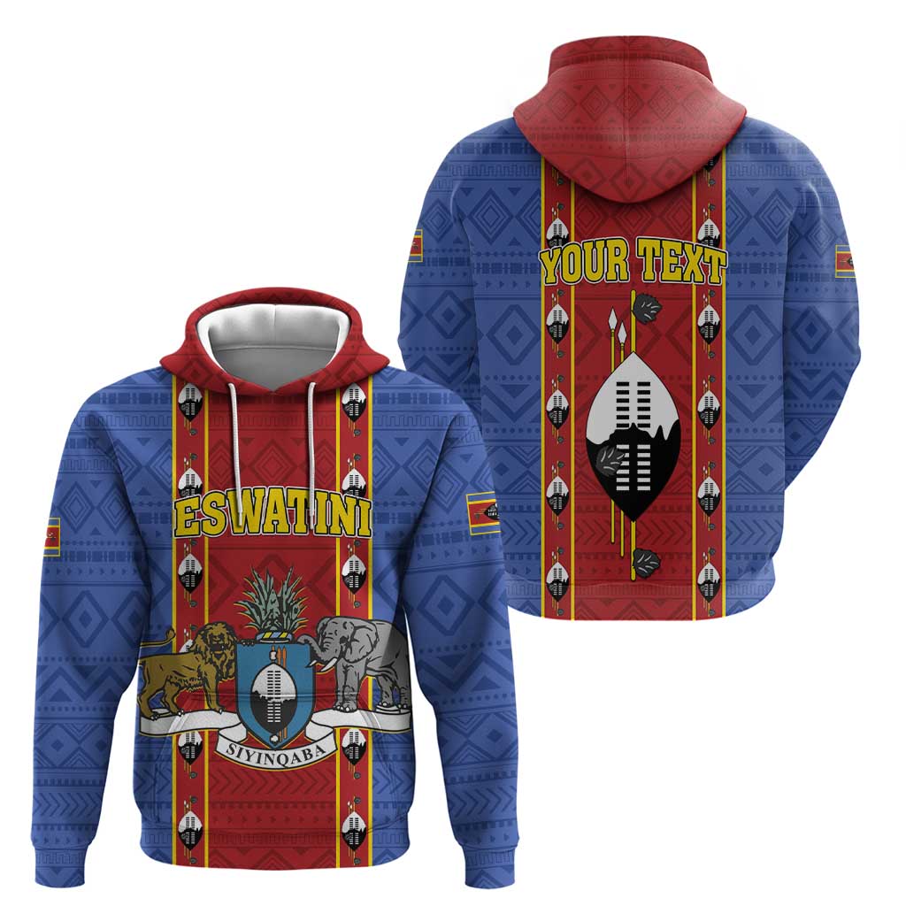 Eswatini African Pattern Hoodie Swaziland Shield Siyinqaba LT01