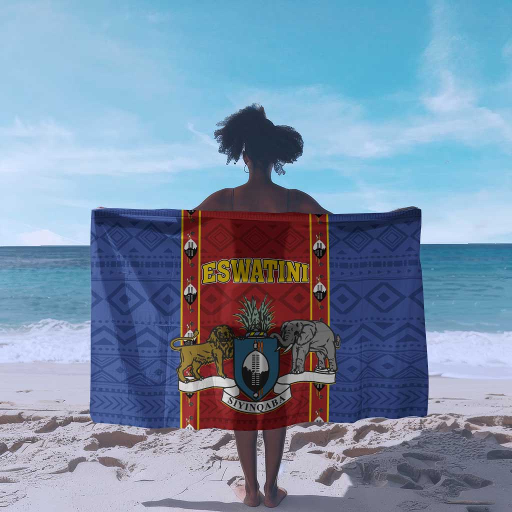 Eswatini African Pattern Sarong Swaziland Shield Siyinqaba LT01