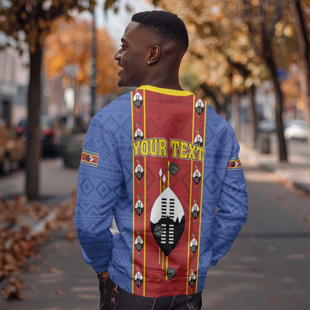 Eswatini African Pattern Sweatshirt Swaziland Shield Siyinqaba LT01