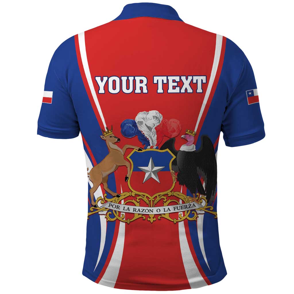 Chile Independence Day Polo Shirt September 18 Por la razon o la fuerza LT01