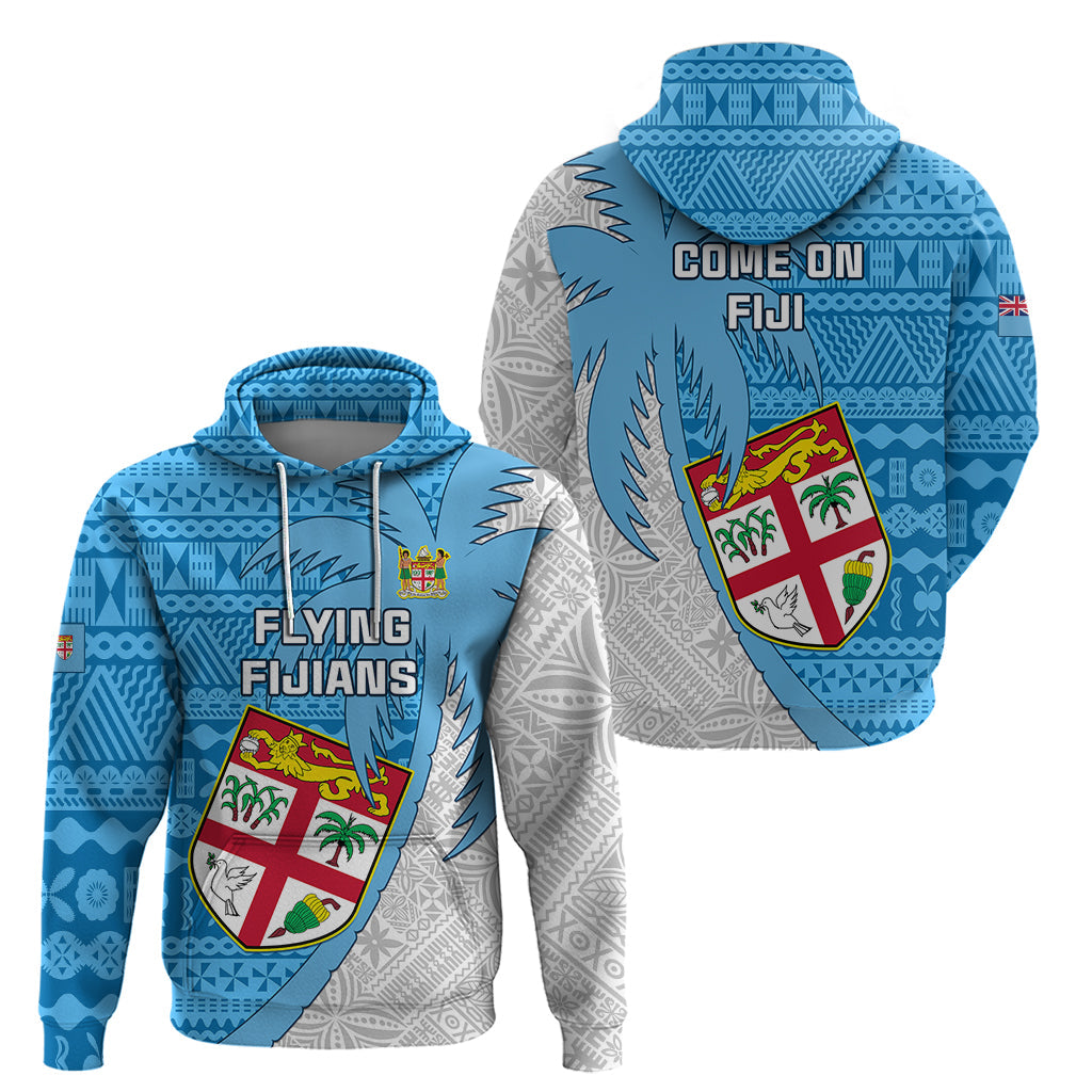 Fiji Rugby Hoodie Come On Fijian Tapa Pattern LT01