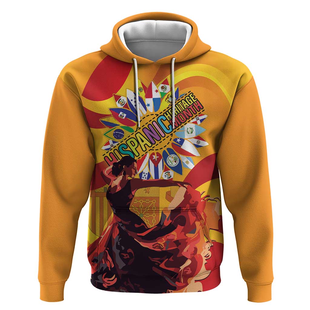 Hispanic Heritage Month Hoodie Espana Flamenco LT01
