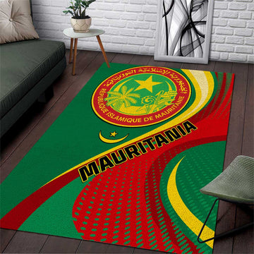 Mauritania Independence Day Area Rug with Mauritanian Seal - Special Version LT01
