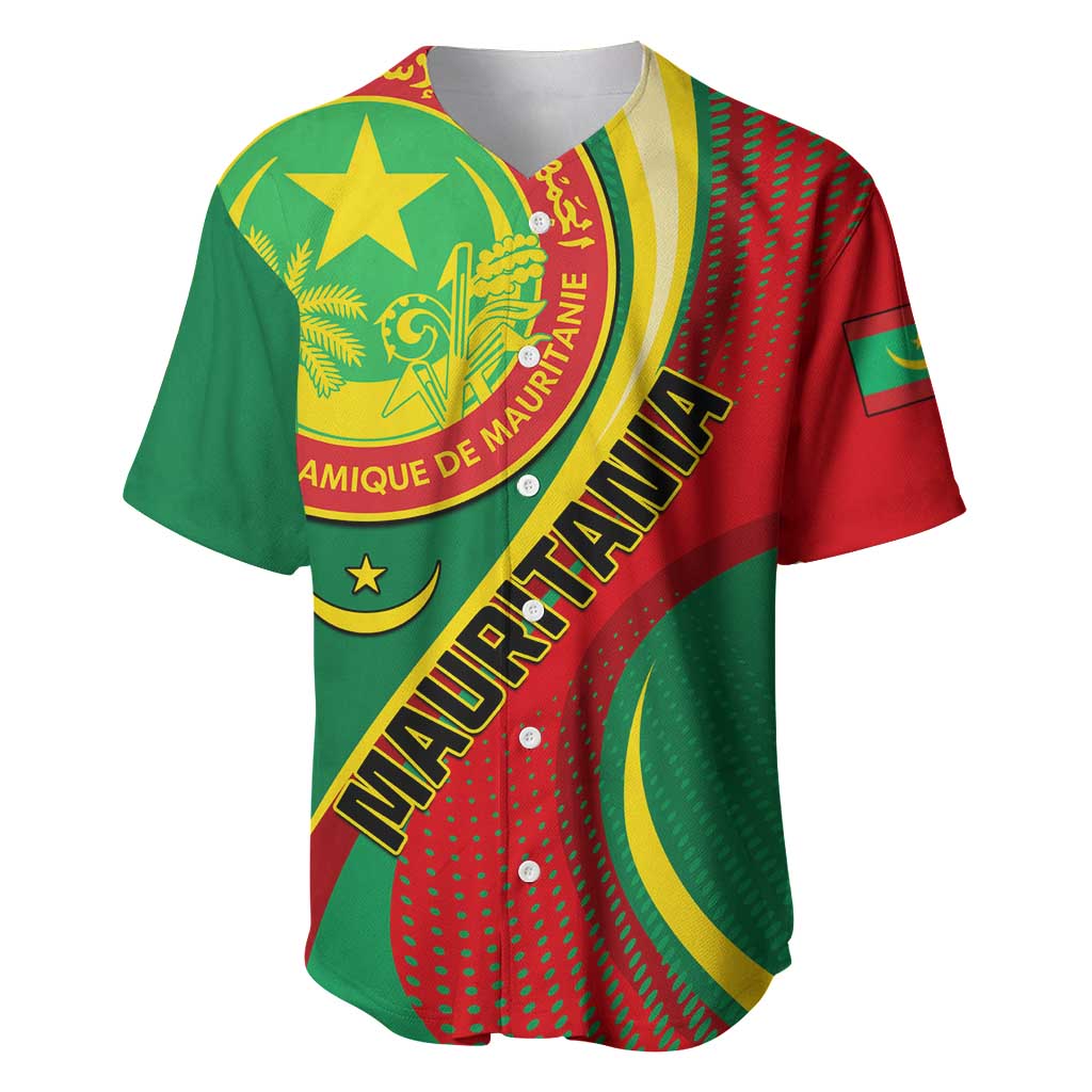 Personalized Mauritania Independence Day Baseball Jersey with Mauritanian Seal - Special Version LT01