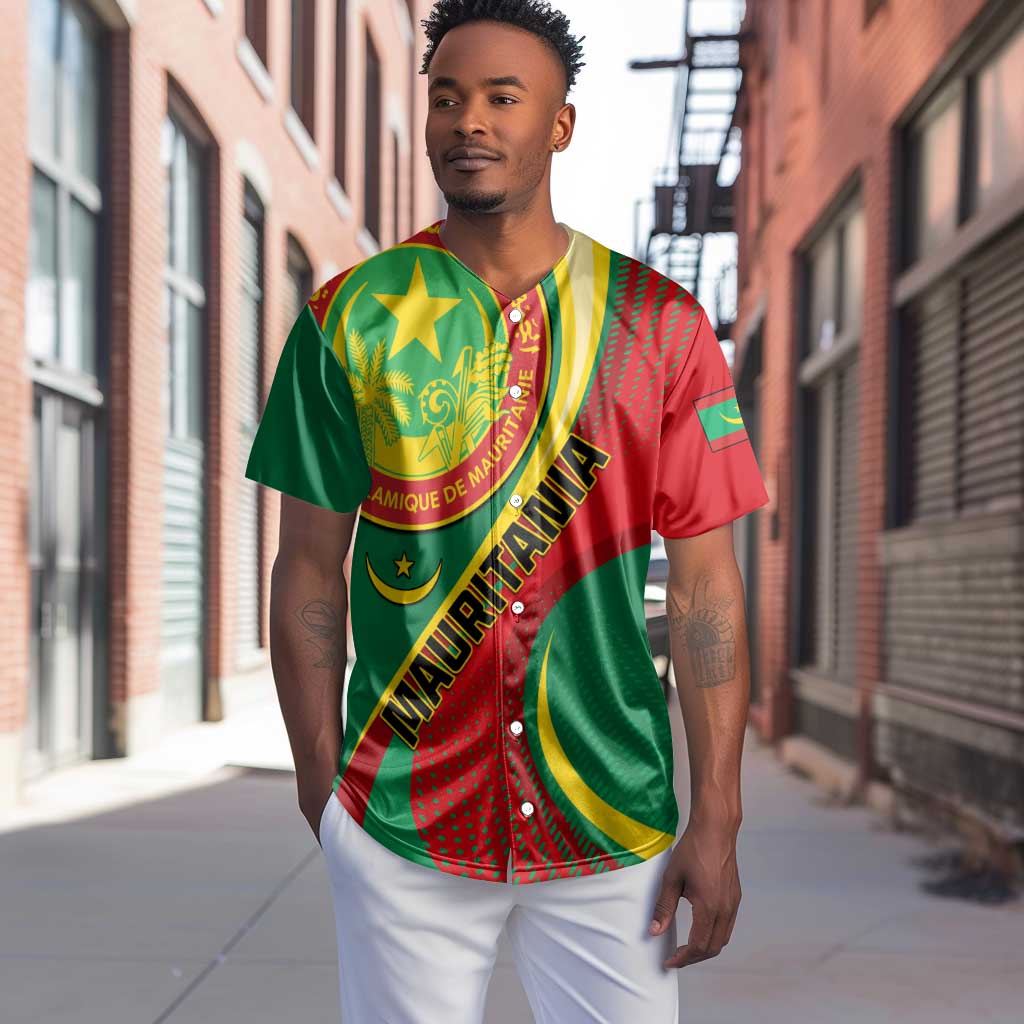Personalized Mauritania Independence Day Baseball Jersey with Mauritanian Seal - Special Version LT01