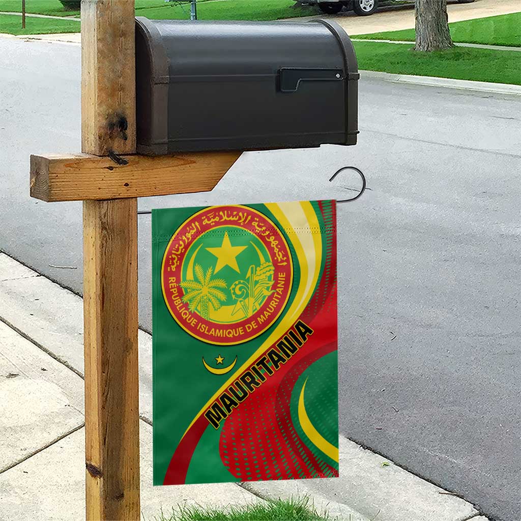 Mauritania Independence Day Garden Flag with Mauritanian Seal - Special Version LT01