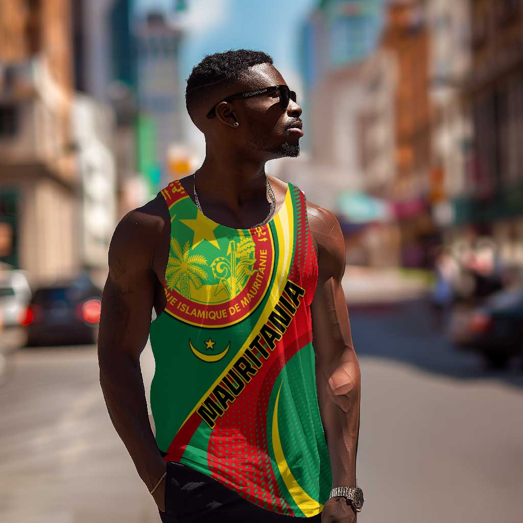 Personalized Mauritania Independence Day Men Tank Top with Mauritanian Seal - Special Version LT01